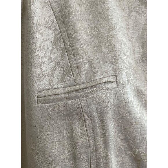 Perceptions Womens Floral Textured Jacket Size 14 Rayon/Polyester/Linen Blend - Picture 6 of 12